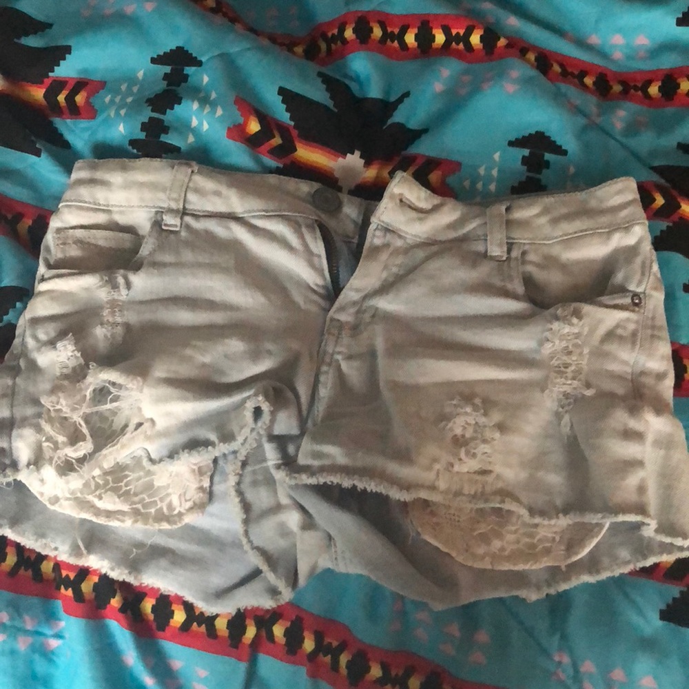 denim shorts